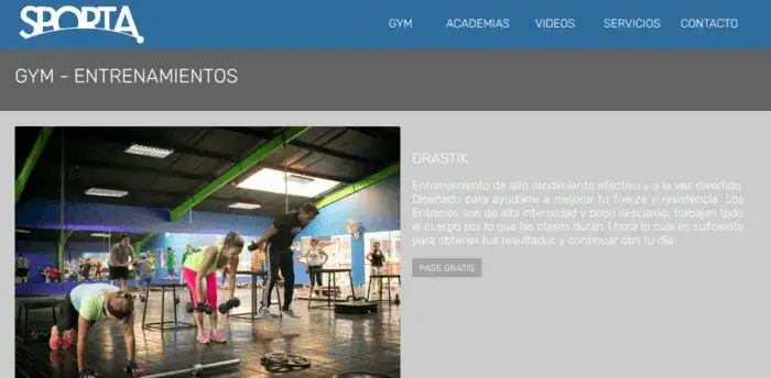 Sporta Gym screenshot